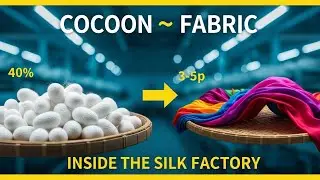 Inside the Silk Factory: From Silkworm Cocoon to Luxury Fabric | Full Process Revealed
