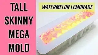 Tall Skinny Mega Soap Mold with Watermelon Lemonade