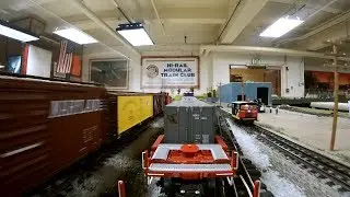 Model Train Cab Ride Great Northern, Norfolk Southern, Southern Pacific, MOW CN Speeder, Burlington