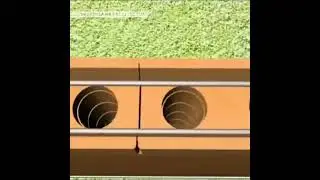 modern walls made up of brick stuck in rebar
