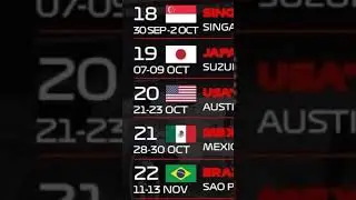 F1 2022 Calendar 📆