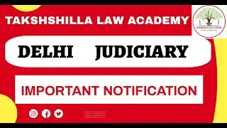 DJS# IMPORTANT NOTIFICATION # Delhi judicial services 2022 # delhi civil judge 2022# delhi judiciary