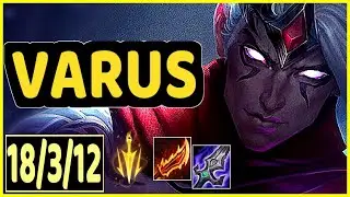 VARUS VS JHIN - 18/3/12 KDA ADC GAMEPLAY CHALLENGER I