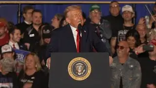 President Trump touts job growth, falling prices in speech