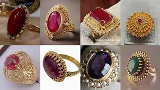 Gold Finger Ring Design | Bade Stone Wali Stylish Gold Rings Collection | Latest Gold Rings 2025