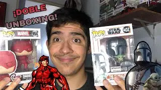 ¡Doble Unboxing!-Funko Pop de Daredevil y The Mandalorian With Grogu
