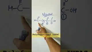 IUPAC NAME of POLYFUNCTIONAL GROUPS:more than one functional group naming#polyfunctional #shortsfeed