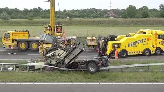 Rescuing Trucking Disaster With Excavator & Cranes ! Heavy Equipment Recovery Compilation