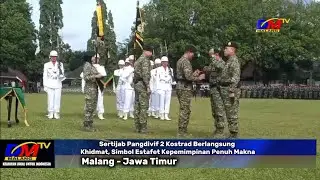 Sertijab Pangdivif 2 Kostrad Berlangsung Khidmat, Simbol Estafet Kepemimpinan Penuh Makna