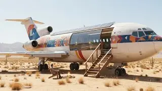 I Turned an Abandoned Airplane Into a Hidden Off-Grid Home !
