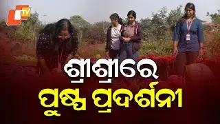 Flower Exhibition Ready at Sri Sri University Campus