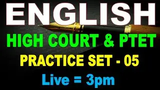 🔴ENGLISH 05||Rajasthan High Court/PTET 2020 English Class/PTET ENGLISH CLASS/GROUP D ENGLISH CLASSE
