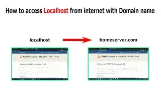 How to access Localhost from internet with Domain name || Add Domain name on Local Server