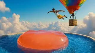 Cloud Pool Jelly Impact and relaxing diving into different pools.🎃