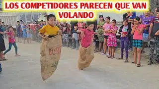 CAÍDAS Y MUCHA DIVERSIÓN  SE PUSO BUENÍSIMO EN LA CARRERA DE ENCOSTALADOS