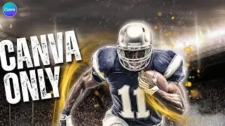 This Canva Glow Trick is INSANE! 🏈 NFL Poster Tutorial