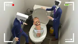 I FILMED THE CAMERAMAN FLUSHING THE SKIBIDI TOILET! SURVEILLANCE CAMERA!