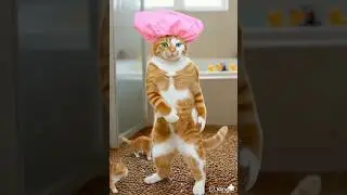 AI Cats Dancing to Trending Song (Cute Ginger & Tabby Edit) 😹✨ #cat #comedy