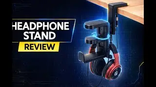 Review - EURPMASK Rotating Headphone Stand - PC Gaming Headset Holder, Adjustable Clamp-o