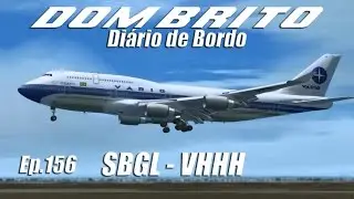 FS2004 - Boeing 747-400 Varig - Rio de Janeiro / Kai Tak (SBGL - VHHH) - Ep.156
