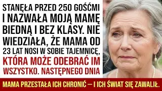 Teściowa Upokorzyła Moją Mamę Na Ślubie. Następnego Dnia Straciła Dom I Męża...