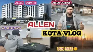 A Normal Day at Allen Kota || FIRST CLASS OF  AG SIR  || Kota Lifestyle Vlog #allen #supath