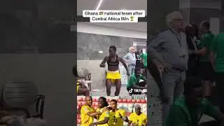 Ghana black stars ⭐ after winning. #ghana #blackstars #football #sports
