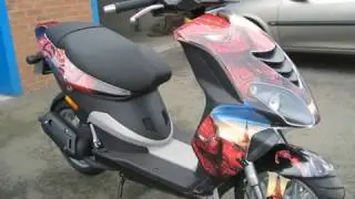 Scooter Graphics Design | Vespa graphics decals | Spiderman Stickers