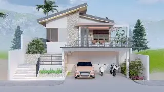 Split Level House Design | 2 Bedrooms l 9m x 10m l 184 sqm Lot I