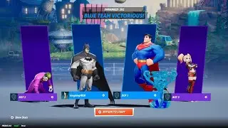 MultiVersus Batman And Superman Vs The Joker And Harley Quinn.