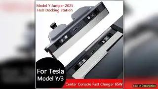 USB Hub For Tesla Model Y 2025 Juniper Model 3 Highland Center Console Fast Charger Interior Access