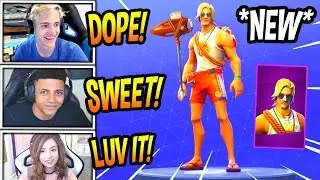 STREAMERS REACT TO *NEW* SUN TAN SPECIALIST SKIN! *EPIC* Fortnite FUNNY & SAVAGE Moments