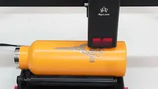 Show Video-- Engrave Tumbler with Alpha MK2 20w and Rotary Roller