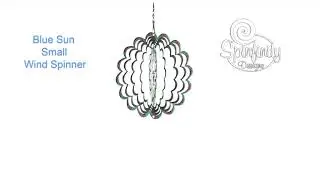 SMALL BLUE SUN WIND SPINNER