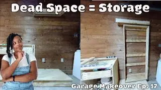 Making Dead Space Useful! Pull-Out Storage Build | Garage Makeover Ep. 17