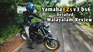 Yamaha FZs v3 bs6 Detailed Malayalam Review.