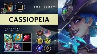 Cassiopeia Carry vs Twitch - NA Grandmaster Patch 25.24