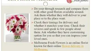 Send Online Flowers to Any Occasion Through Melbourne Fresh Flowers