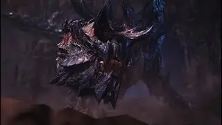 Glavenus vs Rathian Turf War Natural Cutscene (No Hunter/Music)
