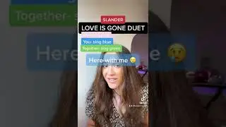 SING WITH ME CHALLENGE! LOVE IS GONE SLANDER DUET #shorts