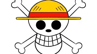 How to Draw ONE PIECE LOGO