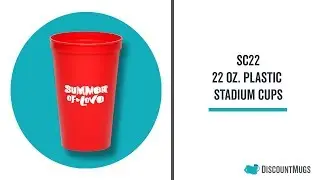 Personalized 22 oz. Plastic Stadium Cups