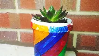 yoghurt containers reuse idea// craft out of waste