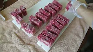 Making Guest Sized Rose Scented Soap for Wedding Favors ~ David and Summer