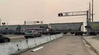 UP 5728 Manifest South, E. Morada Lane Railroad Crossing, Stockton CA