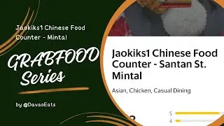 Jaokiks1 Chinese Food Counter - Mintal Davao | GrabFood Delivery
