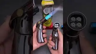Windproof Straight Torch Blue Flame Lighter - Buy Now