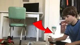 Water Bottle Flip Trick Shots #1 | Lucas Mason