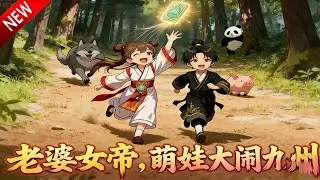 【漫剧推荐】穿越九州的楚风，凭祖神血珠传承逆天崛起，苦修数载登临武帝巅峰。机缘巧合救下绝色佳人，婚后才知，她竟是九州帝国说一不二的女帝！《老婆女帝，萌娃大闹九州》70集全 | #动漫魔女