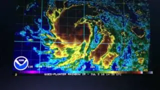 Tropical Storm Blas rapidly intensifying